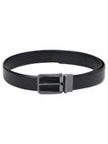 Calvin Klein Textured Black Leather Classic Belt