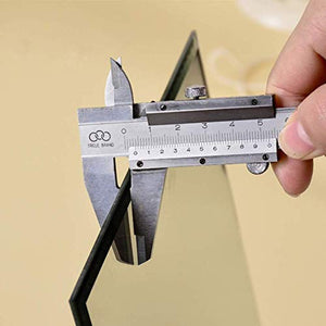 EFAILY Folding Travel Mirror, PU Portable Adjustable Rectangular Ultrathin Mirror, for Travel, Camping,Home(6.4W 5.3L)