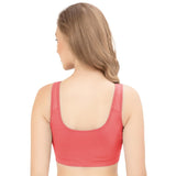Trylo Riza Lounge Bra - Coral - 34,CORAL,34,B0DD47GX68