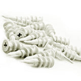 Wideskall Self Drilling Drywall Nylon Anchors Fit #8 #10 Fastener Screws (Pack of 120)