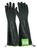 Oil Shield, 18 High Temperature,100% Neoprene Glove, Size Small, Black