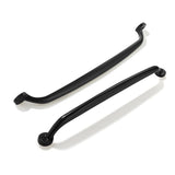 CABDM 2 Pack 12 inch Hole Center Matte Black Cabinet Pulls - Heavy Duty Solid Drawer Hardware Handles Kitchen Vanity Bathroom Ha