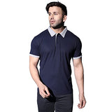Dhruvi Trendz Mens Polycotton Casual Men T-Shirt Regular Fit Western (Dupli-Dt-Mt-1009_Blue_2Xl)