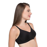 Trylo Women'S Non-Wired Bra (Minimizer_Black_36F),Black,36,B07ZH9VVRS