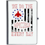 Udnag Ruled Notebook Diary Airforce | We Do The Impossible Every Day, [A5 80Pages 80Gsm]