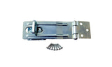 QCAA HASP and Swivel Staple, 4-1/2, Steel, Zinc Plated, 1 Pack, Made in Taiwan