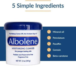 Albolene Moisturizing Cleanser Fragrance Free 12 oz (Pack of 3)