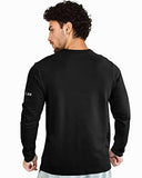 Eyebogler Mens Dry Fit Round Neck Full Sleeve Casual Tshirt Pack Of 2 Black