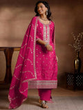 Libas Women'S Silk Blend Kurta Set (277070R Pink S