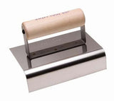 Kraft Tool CF148 1Inch Radius Outside Curb and Sidewalk Tool with Wood Handle, 6 x 4Inch