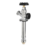 EFIELD 4-inch Anti-Siphon Frost Free Sillcock 1/2 inch Push Fit X 3/4 inch Hose Bibb, Chrome Plated Brass Body (4-inch Length),(
