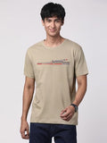 Adro Men'S Graphic Printed 100% Cotton T-Shirt - Regular Fit, Printed T-Shirts For Men (Rn24-Rac-Be_Beige_Xl)