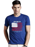 Adro Men'S Usa American Flag Printed Cotton T-Shirts (Rnr-M-Nww-Rb_Royal Blue_Xl)