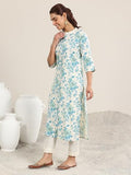 Libas Women'S Cotton Printed Regular Kurta (29416O Off White Off White Xl