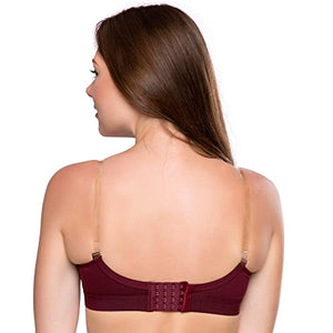 Trylo Alpa Strapless 44 Marun D - Cup,MARUN,44,B0B15KGQHD