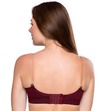 Trylo Alpa Strapless 44 Marun D - Cup,MARUN,44,B0B15KGQHD