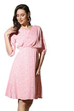 Leriya Fashion One Piece Dress For Women| Midi Dress For Women| Birthday Dress For Women (Large, Peach)