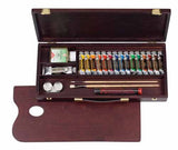 Rembrandt Oil Colour Traditional Box Paint Set Rembrandt ROC Oil Color Box Traditional Wooden Set