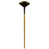 Princeton Catalyst Polytip, Brushes for Acrylic and Oil, Series 6450 Short Handle, Fan, Size 4