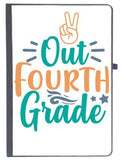 UDNAG Ruled Notebook Diary School | Peace Out Fourth Grade 2, [A5 80Pages 80GSM]