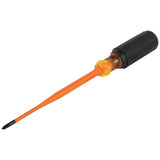 Klein Tools 6956INS Insulated Screwdriver, 1000V Slim Profile Tip, #1 Phillips with 6Inch Shank, CushionGrip Handle