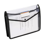 Eclet Transparent A4 Size Document File | Storage Bag With Snap Button For Certificates/Legal Documents | Set Of 1| Plastic Bags