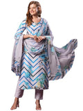 Gosriki Women'S Rayon Blend Straight Printed Kurta With Pant & Dupatta (Tannu Sky Blue-Vks01-Gs_Xxl_Sky Blue_Xx-Large),Sky Blue,2,B0D9YW3R6D
