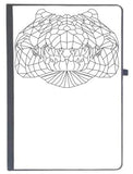 Udnag Ruled Notebook Diary Geometry | Crocodile Head Geometry, [A5 80Pages 80Gsm]