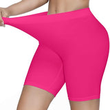 KYDA Women's Anti Bacterial Cycling Shorts Under Skirt Biker Shorts High Waist Stretchable Yoga Shorts & Gym Workout Skin Fit Shorties(DarkPink_M),Darkpink