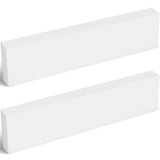 Colingmill 2 Pcs HDPE Plastic Block 2 x 3 x 12, Polyethylene Solid Plastic Block for Machining, Home Floor Improvement, Prototyp