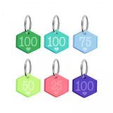 Trendivibe 2Xnumber Stitch Markers Sturdy Crochet Marker Ring For Sewing Weaving Knitting 6Pcs