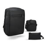 Laptop Backpack Combo Set With Sling Bag And Pouch, Multicolor Fabric MultiCompartment Backpack (3Pcs)
