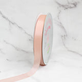 Creative Ideas Solid Satin Ribbon, 7/8 by 100 Yard, Light Peach, Solid