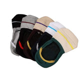 Queery MenS No Show Loafer Socks (Multicolor, Pack Of 6 Pairs)