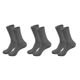 Mukhaksh (Pack Of 3 Pairs = 6 Socks Men Boys Cotton Dark Grey Calf Length Socks