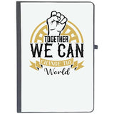 Udnag Ruled Notebook Diary Girls Trip | Together We Can Change The World, [A5 80Pages 80Gsm]
