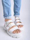 Shoetopia Girls Status White Platform - 4 Uk (Girls-Status-White),White,4,B0CRRC1922