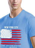 Adro Men'S Usa American Flag Printed Cotton T-Shirts (Rnr-M-Nww-Sk_Skyblue_2Xl)