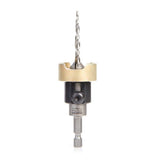 Amana Tool 55154 Carbide Tipped 82 Degree Countersink with Tapered Drill and Adjustable Depth Stop with NoThrust BB 1/2 D x 11/