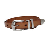 Kacheeg WomenS Cowhide Genuine Leather Belt Versatile Silver Buckle Retro Belt For Jeans, Casual Wear, And Slim Fit