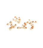 20pcs 14/20 Yellow Gold-Filled Open Crimp Bead Covers, 4MM, By CRAFT WIRE