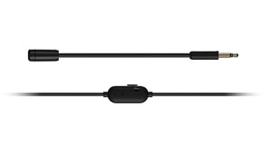 SteelSeries Tusq Gaming Earphones with Detachable Microphone Noise Cancelling for PC/PS/Switch/Smartphone,Ear-Hook,Black,3 Setti
