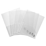 Business Source 78499 Portfolio 2Pocket 60 Sht Cap 81/2Inch x11Inch 5/PK Clear