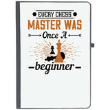 Udnag Ruled Notebook Diary Chess | Every Chess Master Was Once A Beginner, [A5 80Pages 80Gsm]