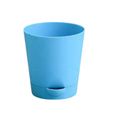 Hug A Plant | Krish 10 Self Watering Round Plastic Pot (4Inch|10Cm) (Blue)
