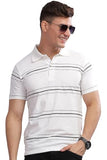 Adro Men'S Solid Regular Fit Polo Shirt (Pnop24-L1-Whgrbl_White1