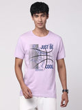 Adro Men'S Graphic Printed 100% Cotton T-Shirt - Regular Fit, Printed T-Shirts For Men (Rn24-Bcl-Pu_Purple_M)