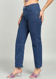 Nifty Women'S Denim Stretchable Straight Fit Jeans (1457_Bta_28_Medium_Blue_28)