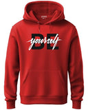 Adro Men'S Cotton Neck Hooded Sweatshirt (H20-M-Byo-Rd_Red_M)