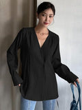 Leriya Fashion Women'S Solid Regular Fit Top (Lf-W2052_Black L)